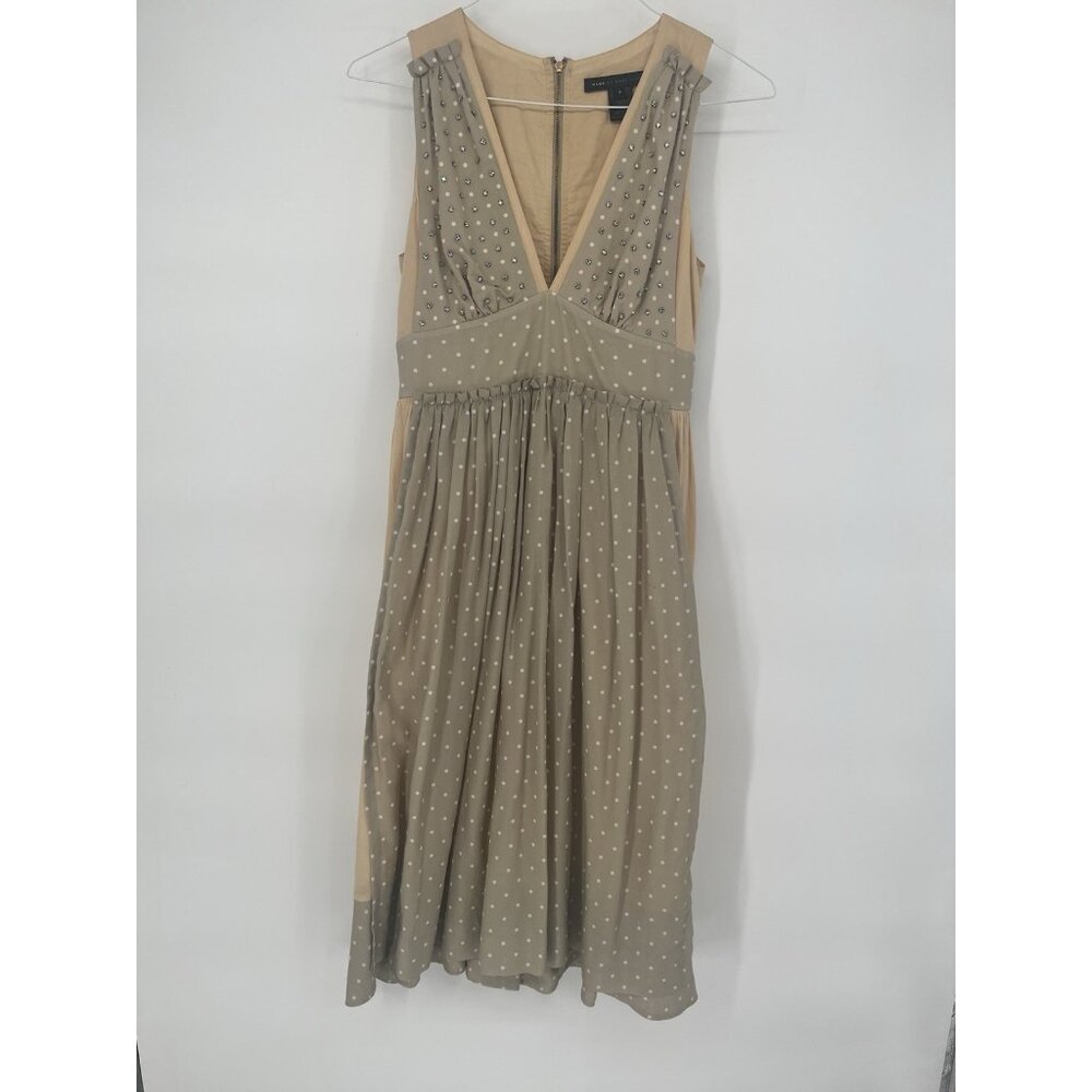 Marc Jacobs by Marc Jacobs Polka Dot Dress With Crystal Accents Size 4 *Read*